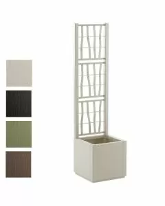 Fioriera ethica qta grafite 36x36 h 140 stefanpl