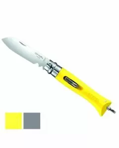 Coltello virobloc inox n. 9 brico giallo opinel