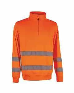 Felpa zip corta alta visib.aranc. xxl felis upower