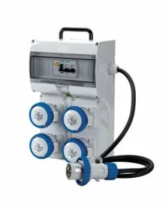 Quadro 4x2pt cee 16a ip65 m 1,5 74119 fme