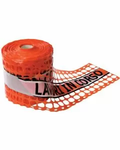 Rete cantiere pl arancio h 20 m 100 lavori tenax