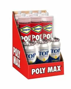 Adesivo poly max g 300 cristal promo pz 9 bostik