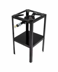Fornellone gas gpl 4 piedi acciaio 40x40 alto omac