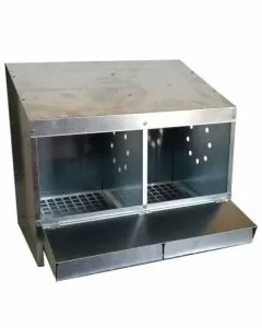 Nido gabbie ovaiole acciaio posti 2
