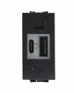 Frutto comfort presa usb-a/c antracite