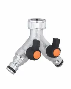 Presa 2 rubinetti 3/4f + inn.m metal 9602 claber