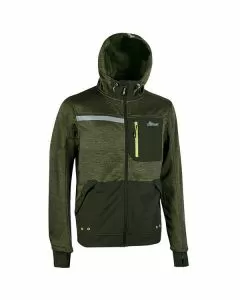 Felpa zip lunga dark green m galaxy upower