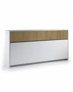 Letto singolo Lia a scomparsa noce L 212 x H 105 P33 cm / P99cm aperto