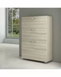 Letto singolo Olivia a scomparsa olmo L 85 x H 127 P35cm / P220cm aperto