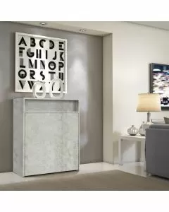 Letto Ada a paggetto cemento L 85 x H 101 P40cm / P111cm aperto / P215 letto