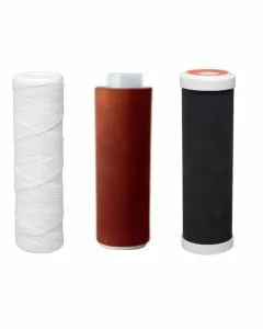 Filtri Depuratore Acqua Set Tre Cartucce Per Triplex Bio 12 Mesi