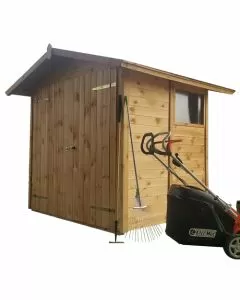 Casetta in legno per ricovero attrezzi 194 x 164 x H 210 cm sp. 19 mm doppia porta