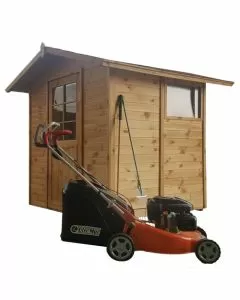 Casetta in legno per ricovero attrezzi 194 x 164 x H 210 cm sp. 19 mm porta inglesina
