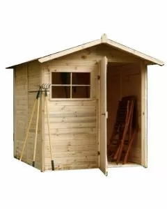 Casetta in legno per ricovero attrezzi 180 x 90 x H 210 cm sp. 16 mm