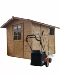 Casetta in legno per ricovero attrezzi 194 x 244 x H 210 cm sp. 19 mm porta inglesina
