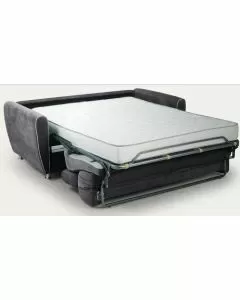 Divano con 3 posti letto Gloria antracite L 192 H 92/106 P 99 cm