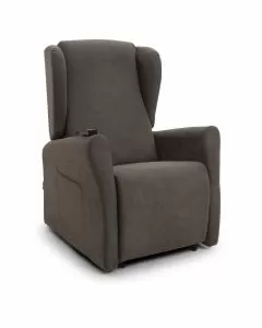 Poltrona Sonia caffè L 78 H 112 P 85 con seduta da 47 cm