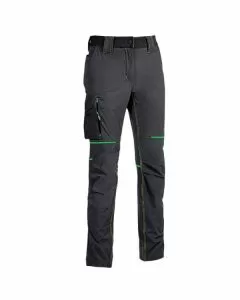 Pantalone asphalt grey green m world upower