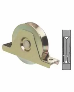 Ruota cancelli gola v 120 supporto 335 fc
