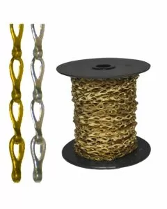 Catena piatta tranciata ottone mm 0,35 m 25 aref