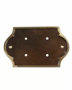 Placca portanumeri ottone bonzato p2 193x120