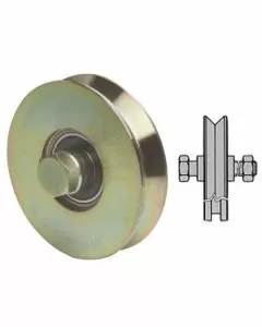 Ruota cancelli gola v 160 305 fc