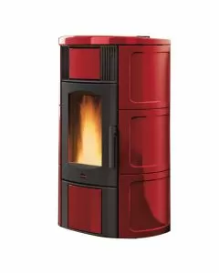 Termostufa pellet iside bordeaux extraflame