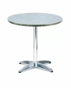 Tavolo bar tondo in alluminio e acciaio Ø 70 cm