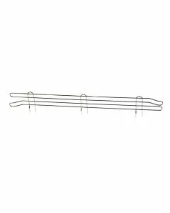 Spondina laterale in acciaio cromato per ripiani 45 - 10 cm