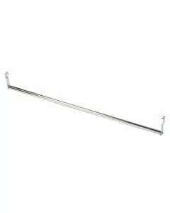 Barra porta abiti in acciaio cromato per ripiani 150 cm