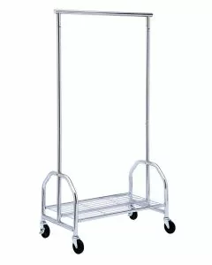 Stender cromato con rete portaoggetti max 70 kg