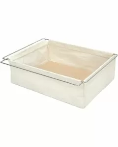 Ripiano contenitore scorrevole in tessuto per scaffalature 40 x 84 cm