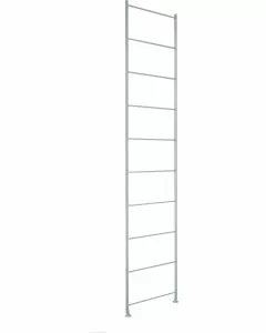 Spalla montante cromata con piedini regolabili 40 x 83 cm