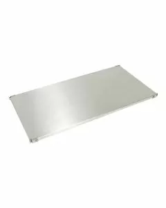 Ripiano in acciaio inox per scaffalature 40 x 84 cm