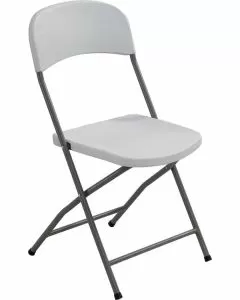 Sedia pieghevole 43 x 43 x 83 cm bianco