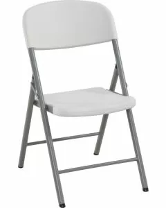 Sedia pieghevole 40 x 42 x 86 cm bianco