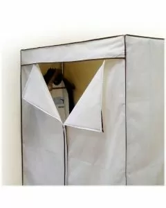 Porta abiti in tessuto écru per kit appendiabiti SERDRESS120