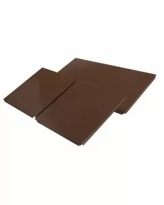 Coppia di pannelli laterali e schienale 40 cm marrone