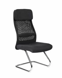 Poltrona da attesa Alberobello senza braccioli rete tecnica nero