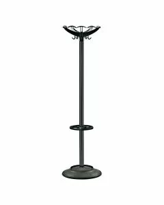 Piantana appendiabiti con portaombrelli 45 x 45 x 173 cm nero/nero