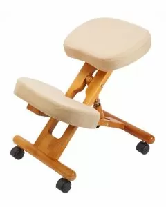 Sgabello ergonomico Crotone in legno massello regolabile