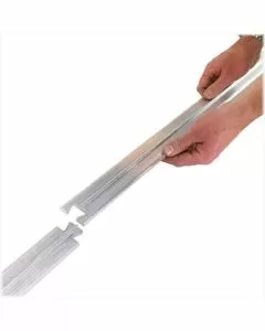 Rotaia per scaffalature in filo d'acciaio con terminale (4 pezzi) 100 cm