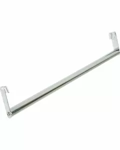 Barra porta abiti Galileo in acciaio cromato per scaffalature 56 cm