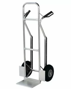 Carrello in alluminio con doppio manico carico max 180 kg