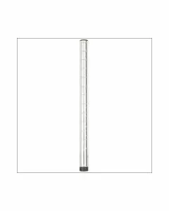 Tubolare montante per scaffali in acciaio cromato Ø 19 mm - 50 cm
