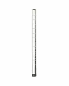 Tubolare montante per scaffali in acciaio cromato 180 cm - Ø 25 cm