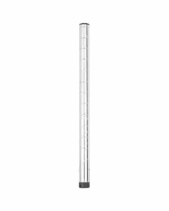 Tubolare montante per scaffali in acciaio cromato 50 cm - Ø 25 cm
