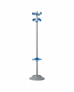 Piantana appendiabiti con portaombrelli 45 x 45 x 173 cm grigio/azzurro