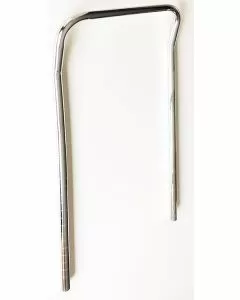 Maniglia verticale in acciaio cromato per fissaggio a tubolari 45 x 86 cm