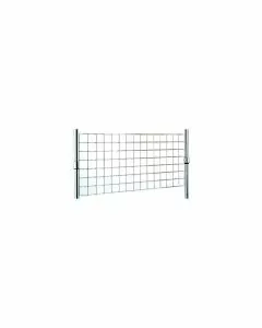 Schienale orizzontale in griglia cromata per scaffali 90 x 35 cm